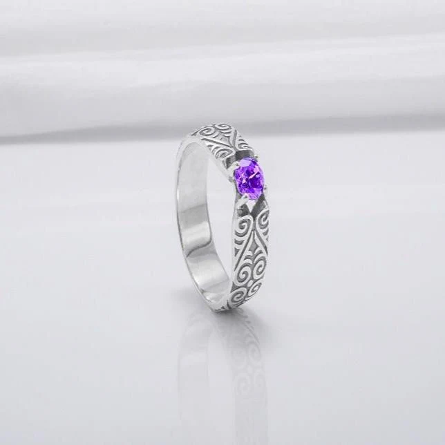 925 Silver Ring With Unique Ornament, Handcrafted Ring - Image 3