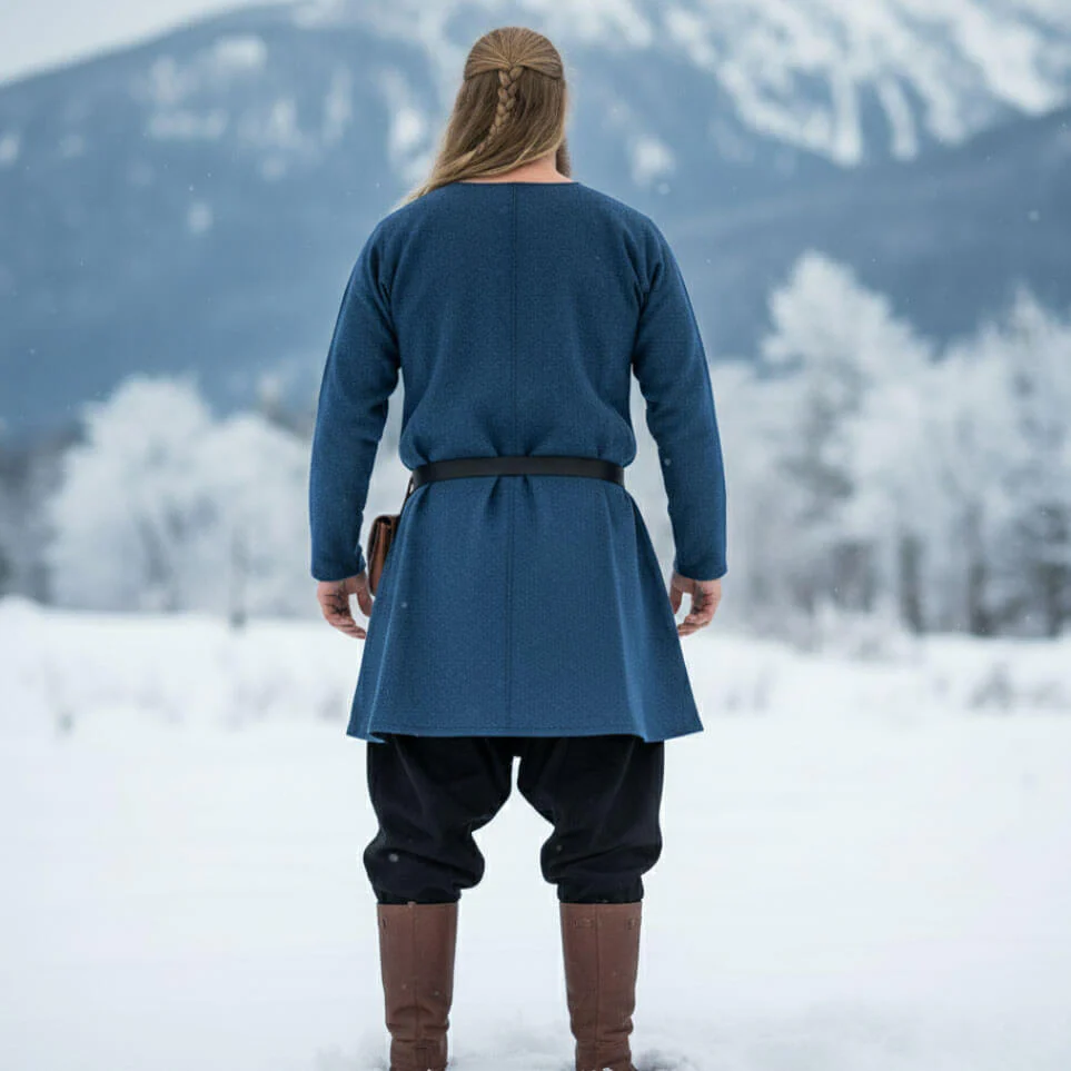 🔥 NEW Authentic Viking Wool Tunic - Blue - Image 5