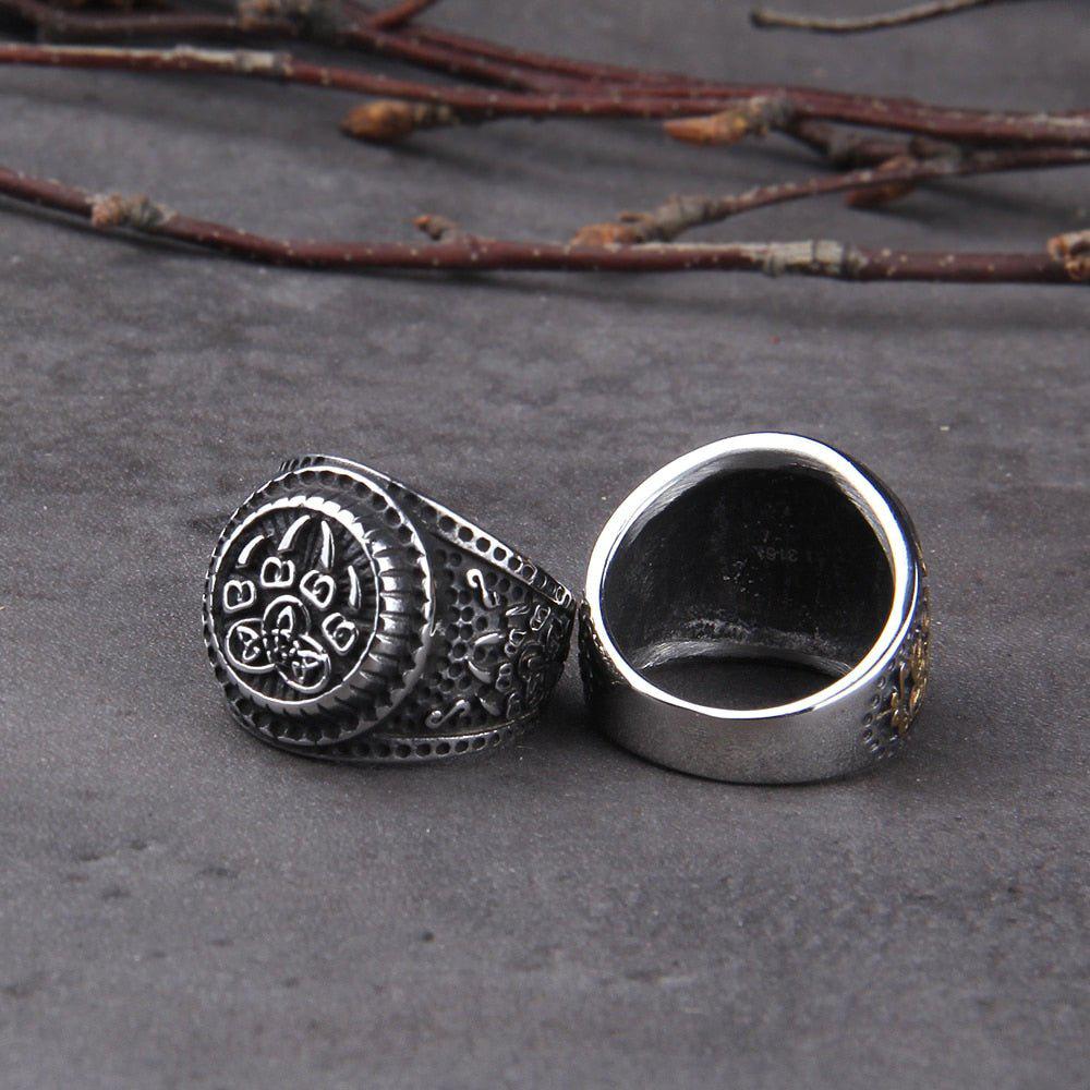 Berserker Bear Talisman Steel Ring - Image 4