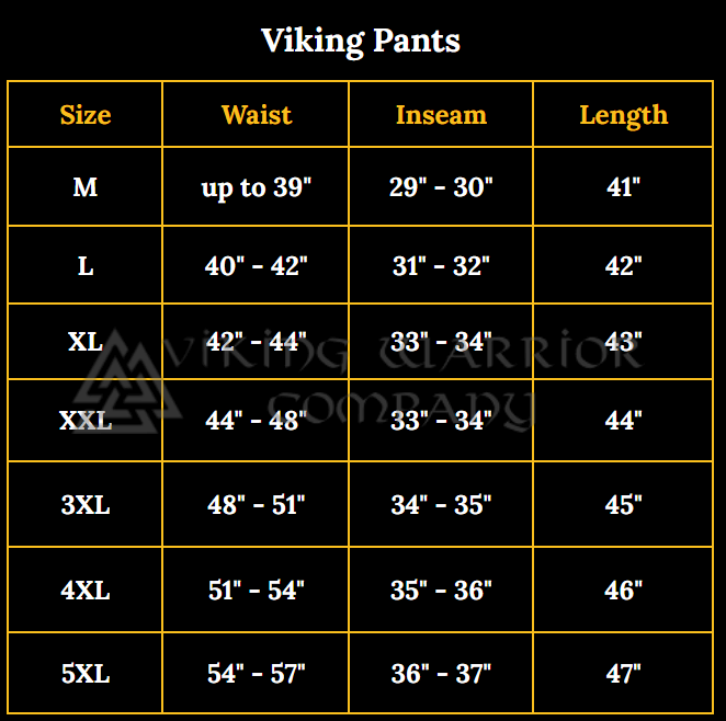 Black Linen Viking Pants - Image 3
