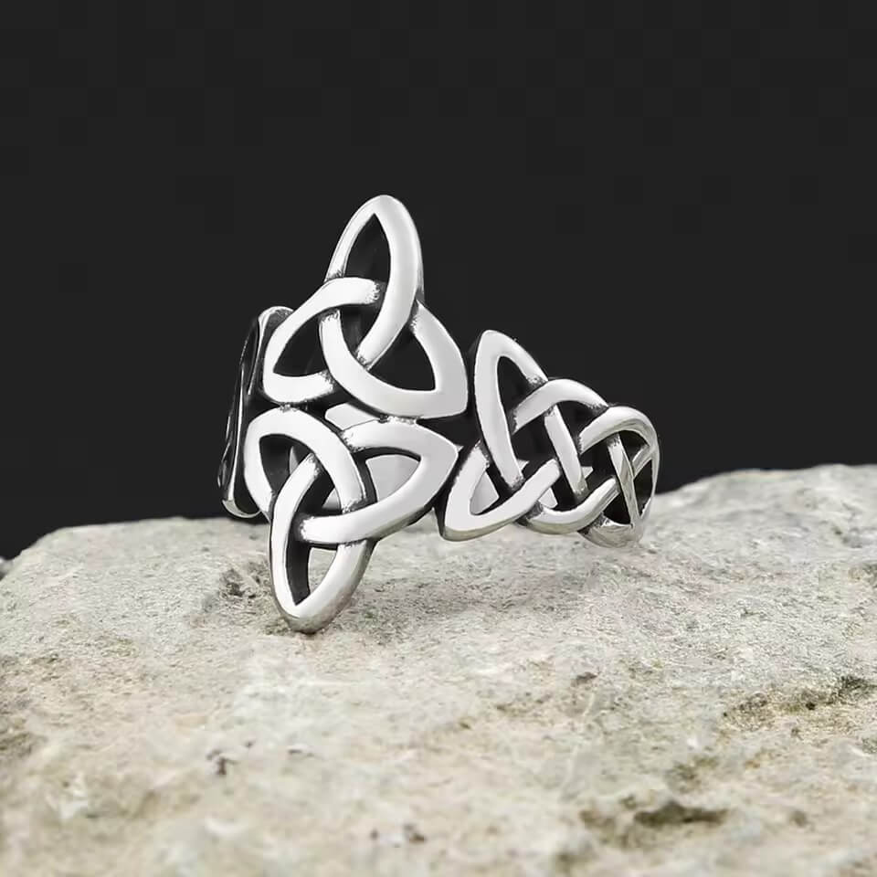 Celtic Knot Stainless Steel Ring - Image 3