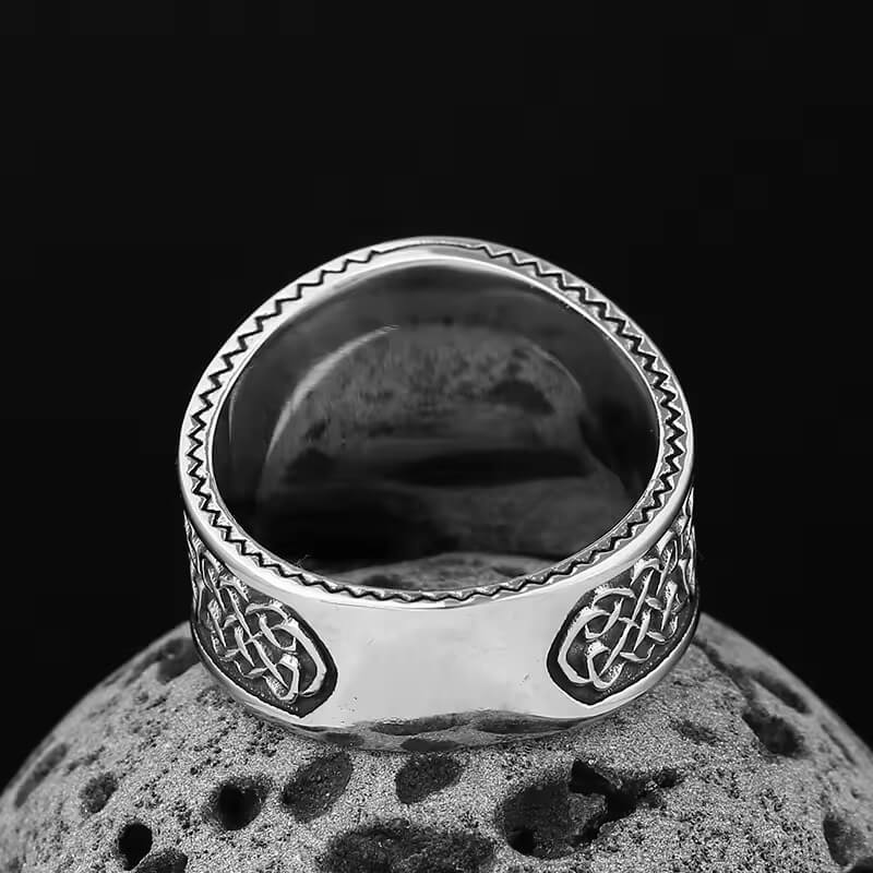 Celtic Tree of Life Raven Ring - Image 4
