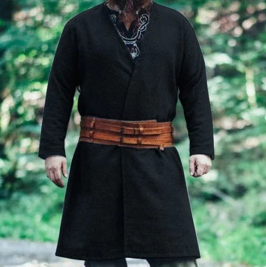 Handcrafted Wool Viking Tunic | Open Front, Knee-Length - Image 5