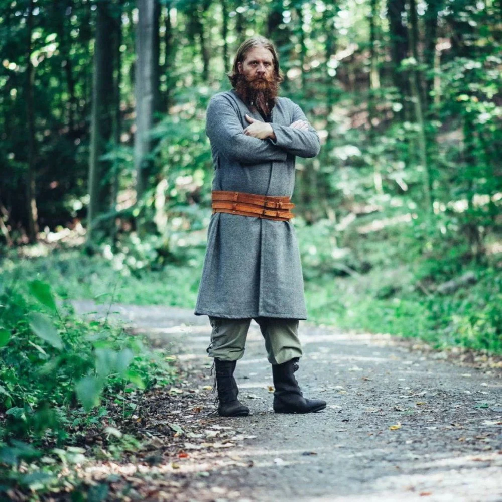 Handcrafted Wool Viking Tunic | Open Front, Knee-Length - Image 6