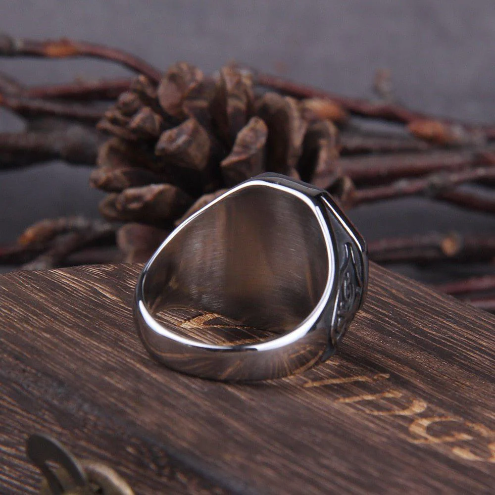 Cross Double Battle Axe Viking Ring - Image 5