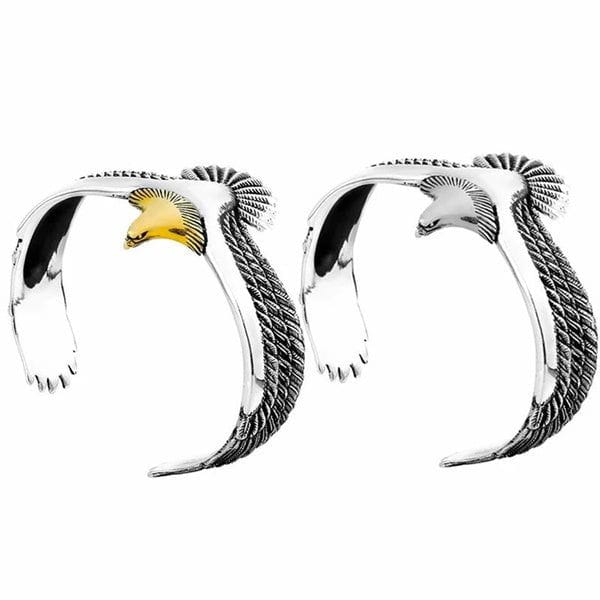 Modern Eagle Torc-style Bracelet - Image 5