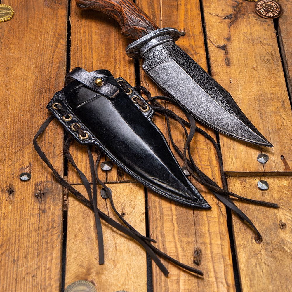 Genuine Leather Knife Scabbard in Brown or Black - Image 2