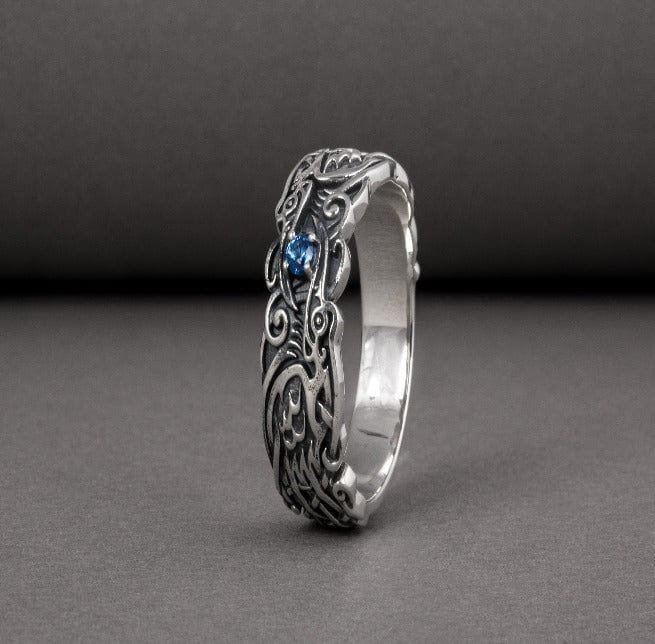 Custom Ravens of Odin Ring | 925 Silver Norse Jewelry - Image 5