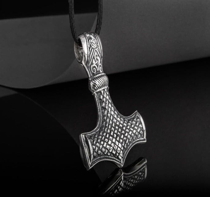 Sterling Silver Thor's Hammer Pendant | Mammen Village-Inspired Mjolnir - Image 3