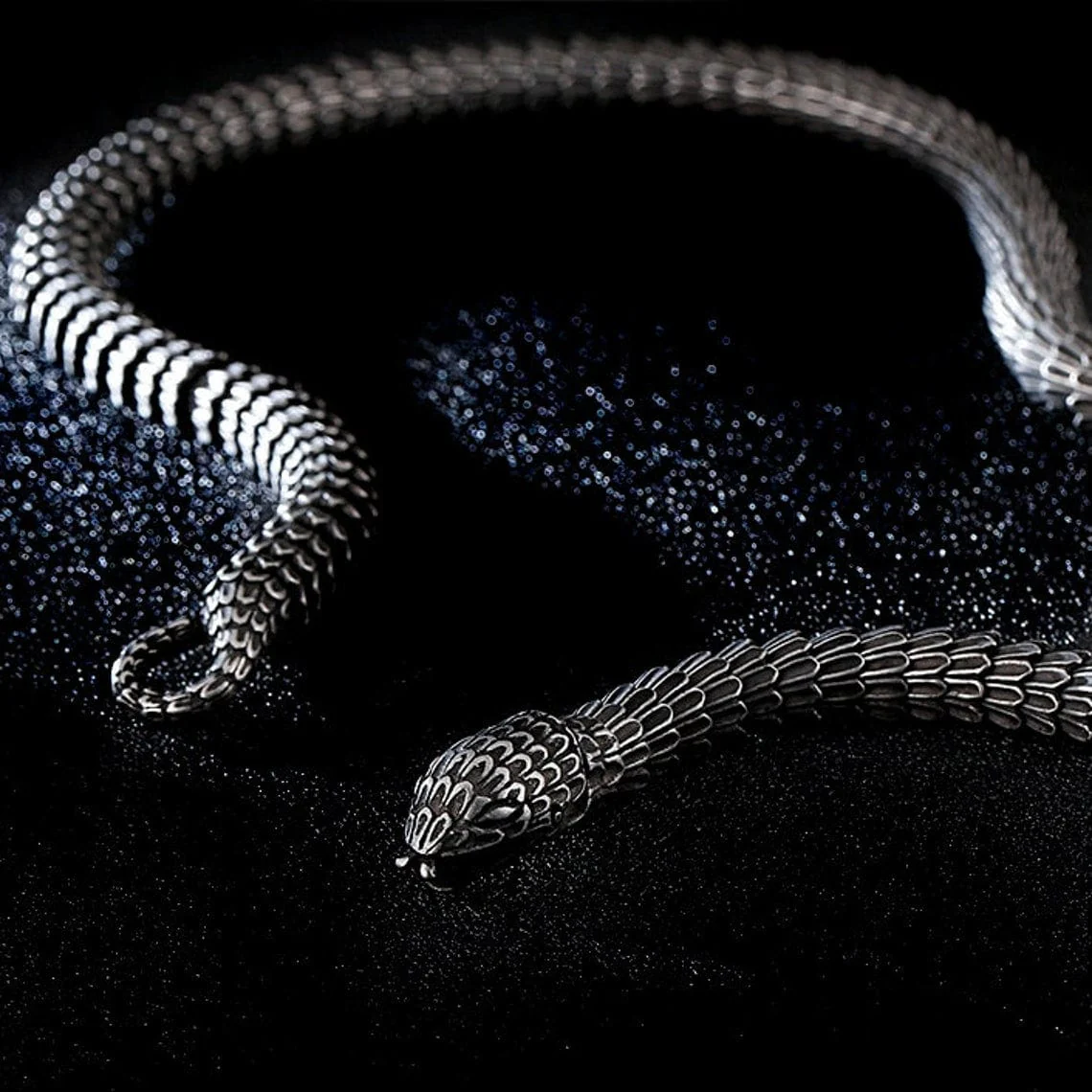 Jormungandr Segmented Viking Steel Necklace - Image 4