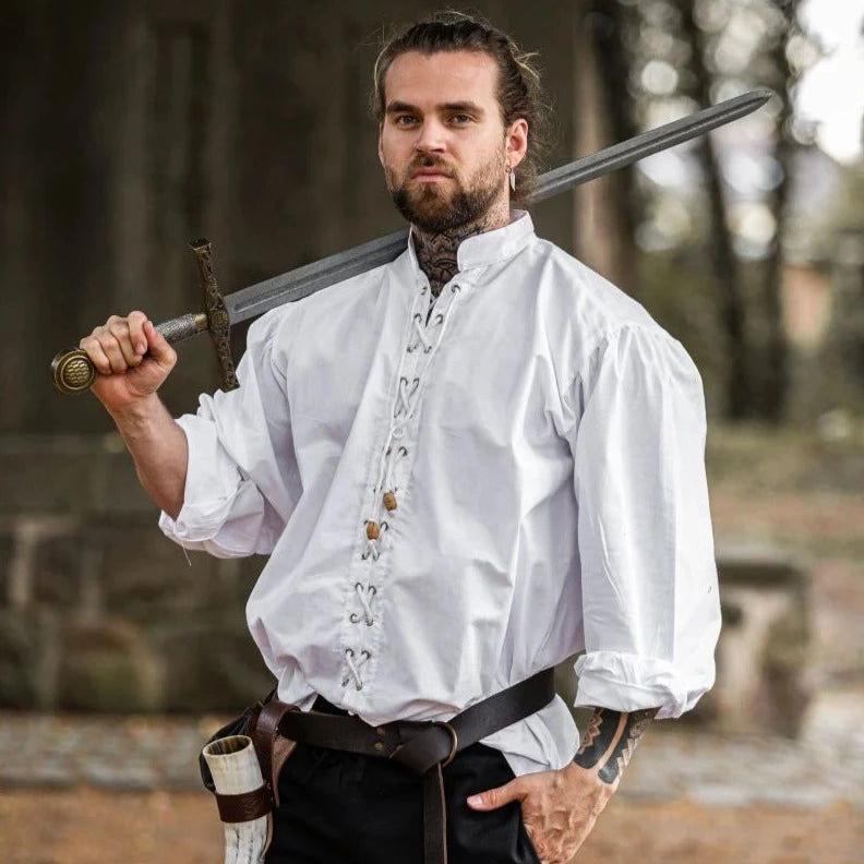 Laced Long Sleeve Viking Shirt | Adjustable Neckline - Image 10