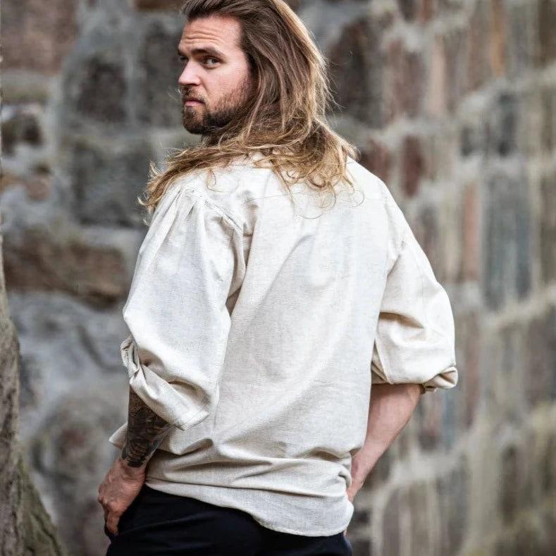 Laced Long Sleeve Viking Shirt | Adjustable Neckline - Image 4