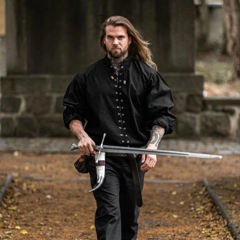 Laced Long Sleeve Viking Shirt | Adjustable Neckline - Image 6