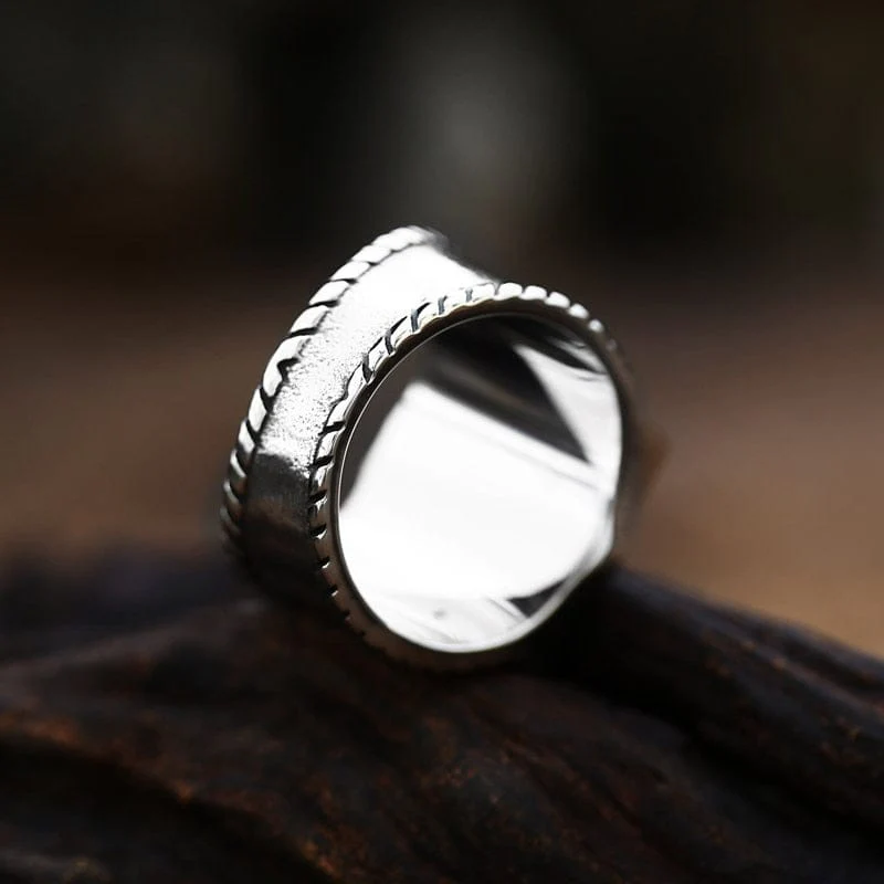 Hammer of Thor Steel Viking Ring for Men - Image 3