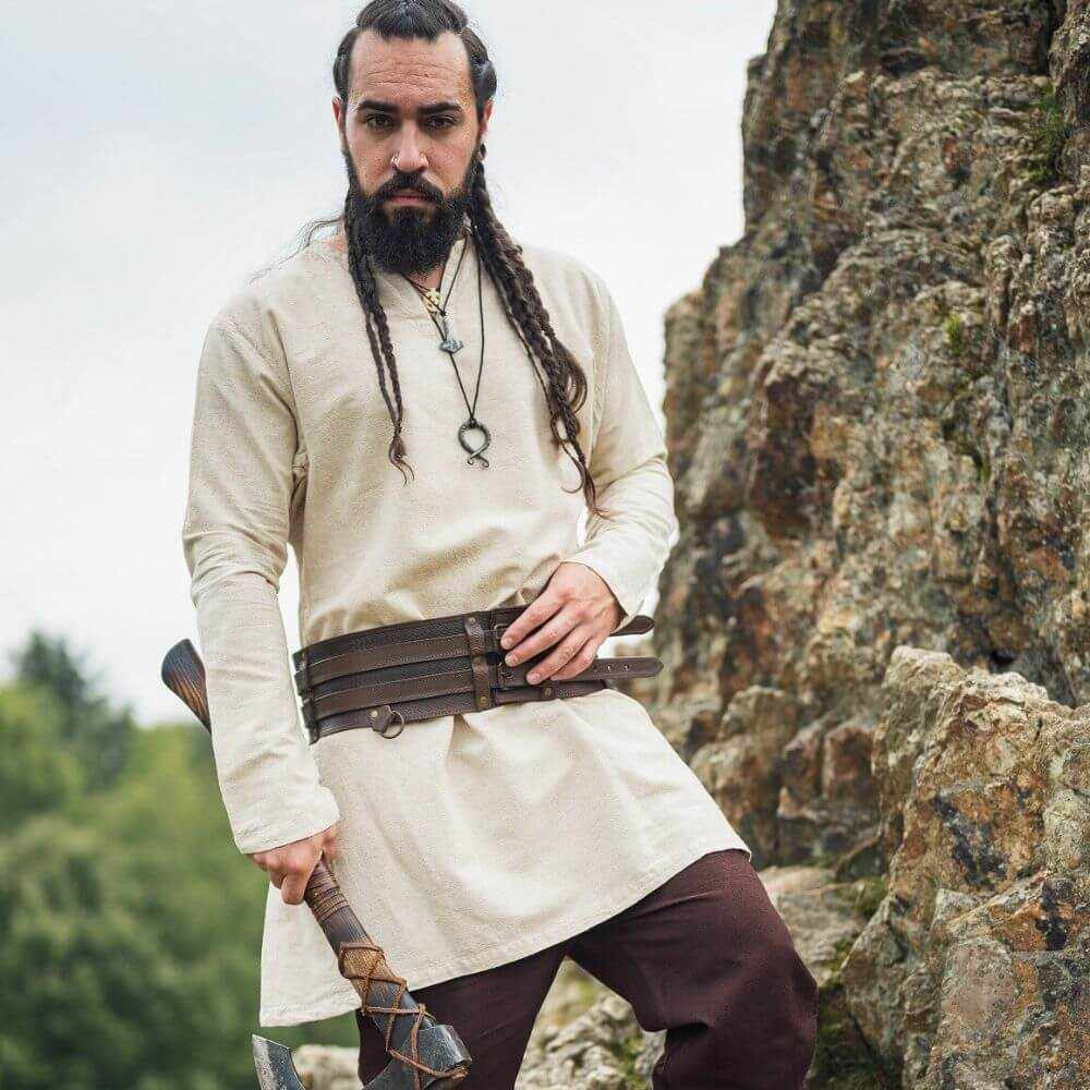 Natural Linen Viking Tunic - Image 4