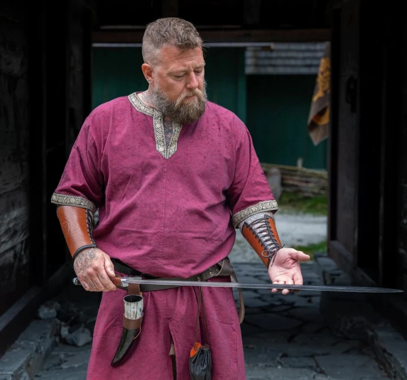 🔥 NEW Red Viking Tunic | Short Sleeves - Image 2