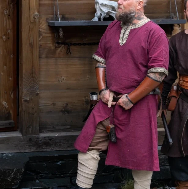 🔥 NEW Red Viking Tunic | Short Sleeves - Image 3