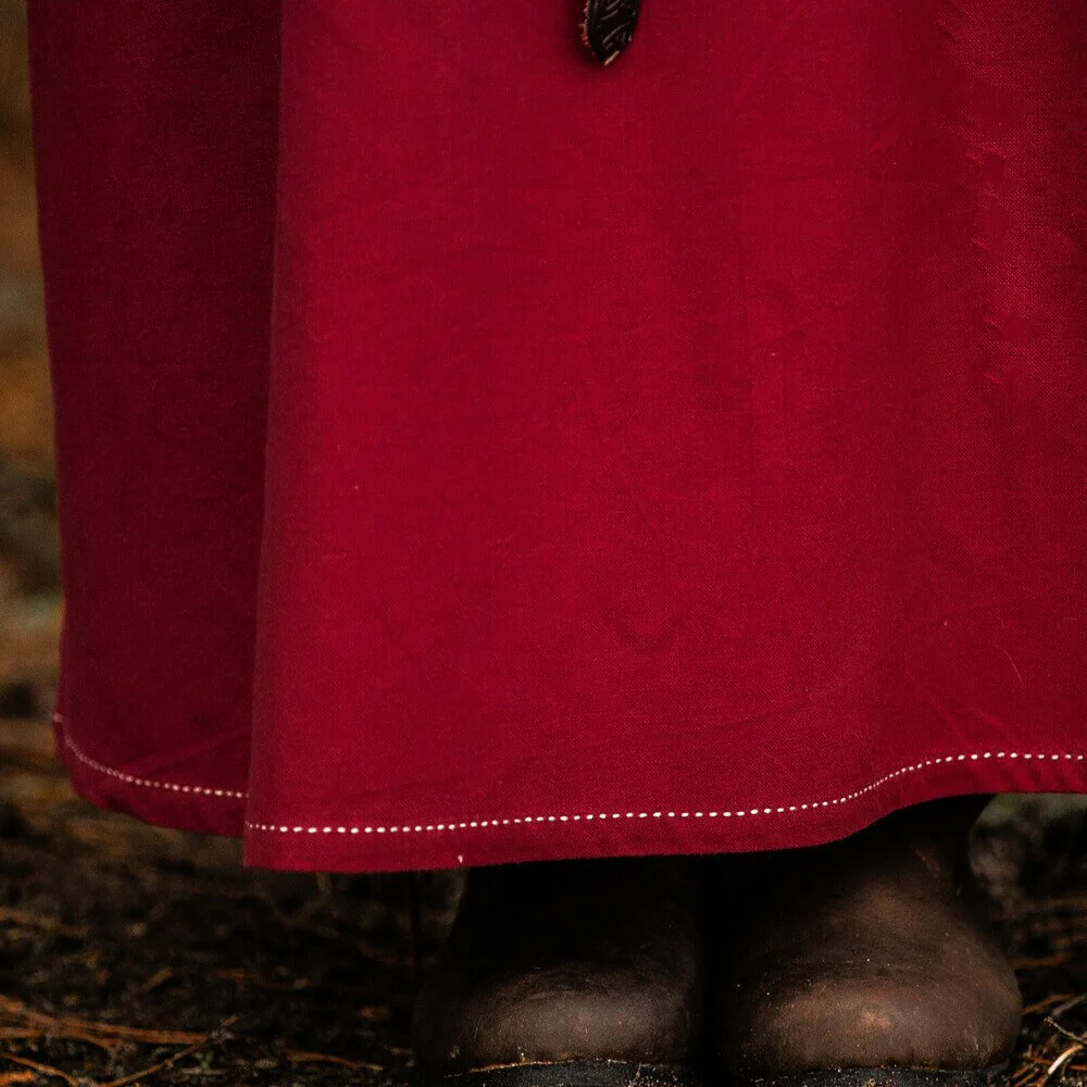 NEW Viking Dress or Underdress - Rich Red - Image 5