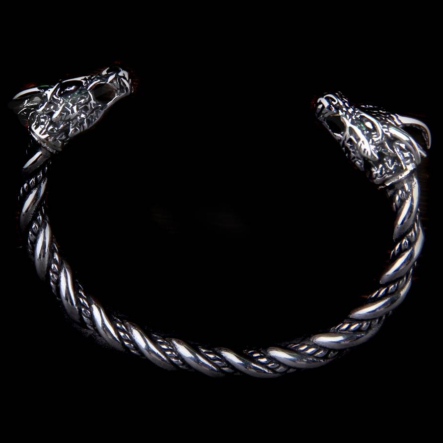 Nidhogg Dragon Head Arm Ring Torc Bracelet - Image 6