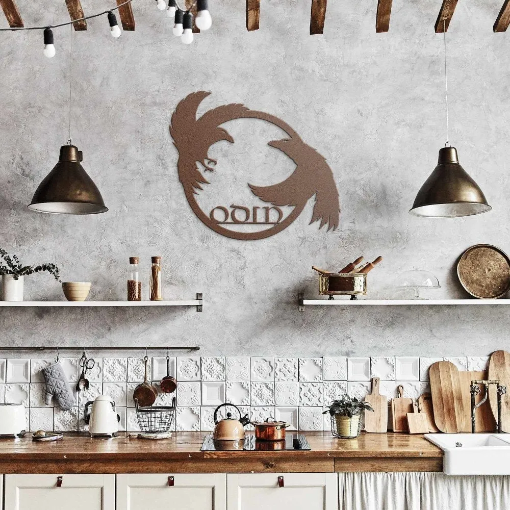 Odin's Ravens Metal Wall Sign - Image 3