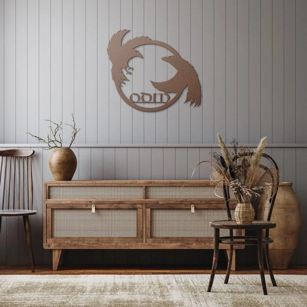 Odin's Ravens Metal Wall Sign - Image 4