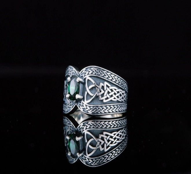 Handcrafted Viking-Inspired Norse Ring | Sterling Silver - Image 3