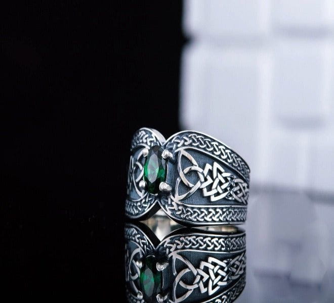 Handcrafted Viking-Inspired Norse Ring | Sterling Silver - Image 4