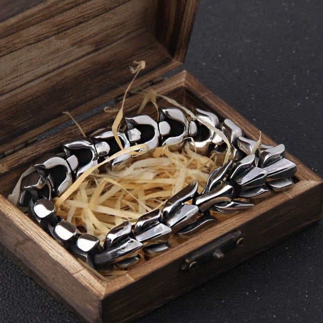 Ouroboros Jormungandr Viking Infinity Bracelet - Image 3