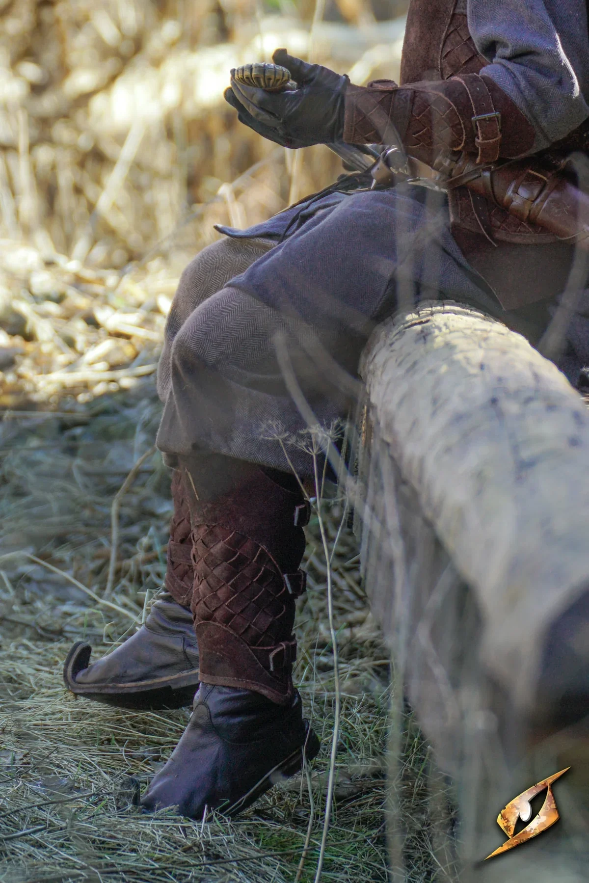 Woven Leather Viking Greaves | Battle Armor - Image 3