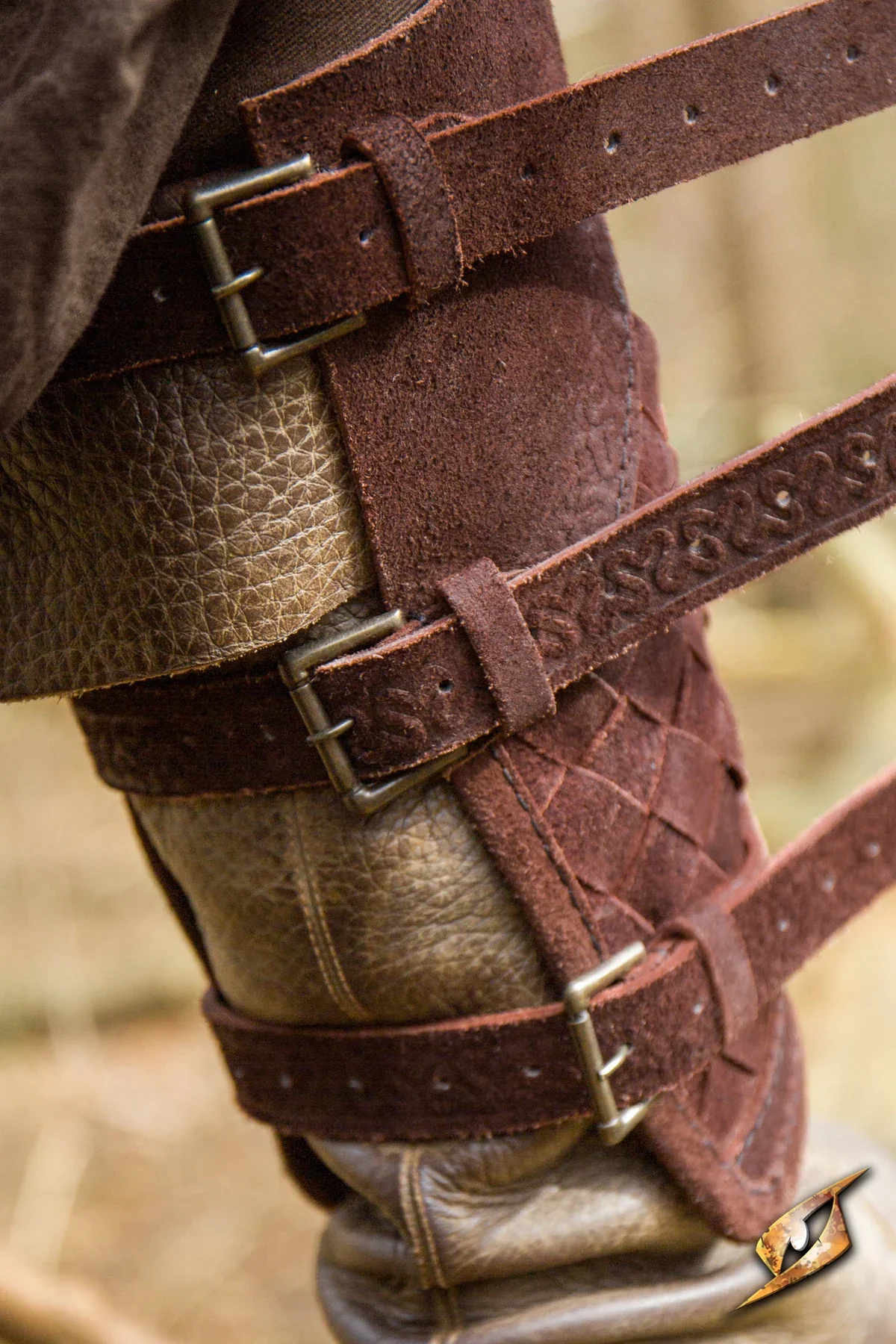 Woven Leather Viking Greaves | Battle Armor - Image 4