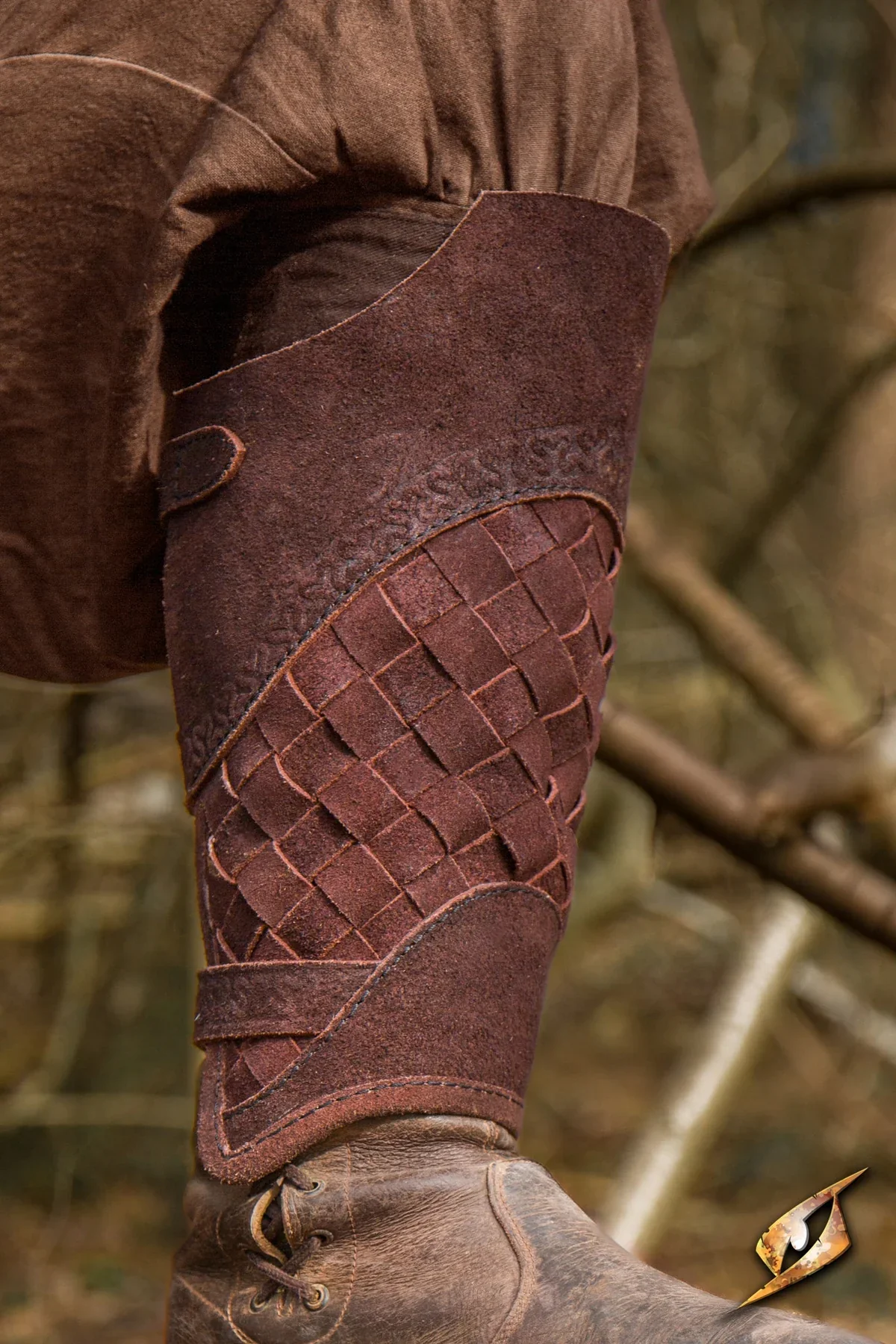Woven Leather Viking Greaves | Battle Armor - Image 6