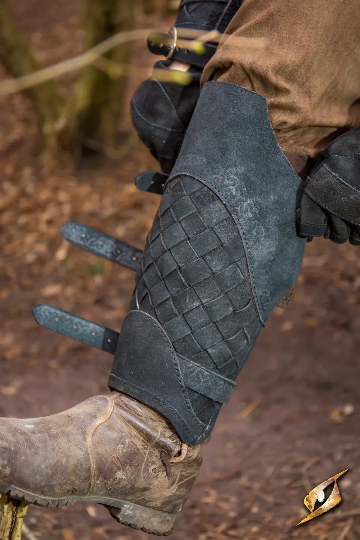 Woven Leather Viking Greaves | Battle Armor - Image 9