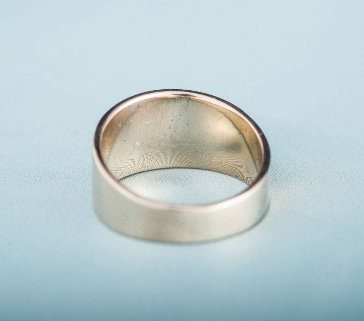 Ring with Drakkar Symbol Bronze Handcrafted Norse Ring - Image 5