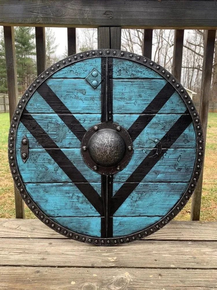 Round Wooden Lagertha Lothbrok Vikings Shield - Image 3