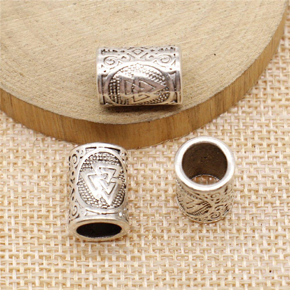 Set of 3 Viking Valknut Beard Beads - Image 4