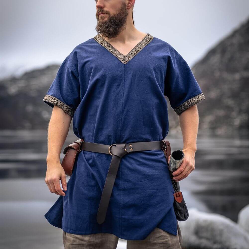 Blue Viking Tunic - Hip Length