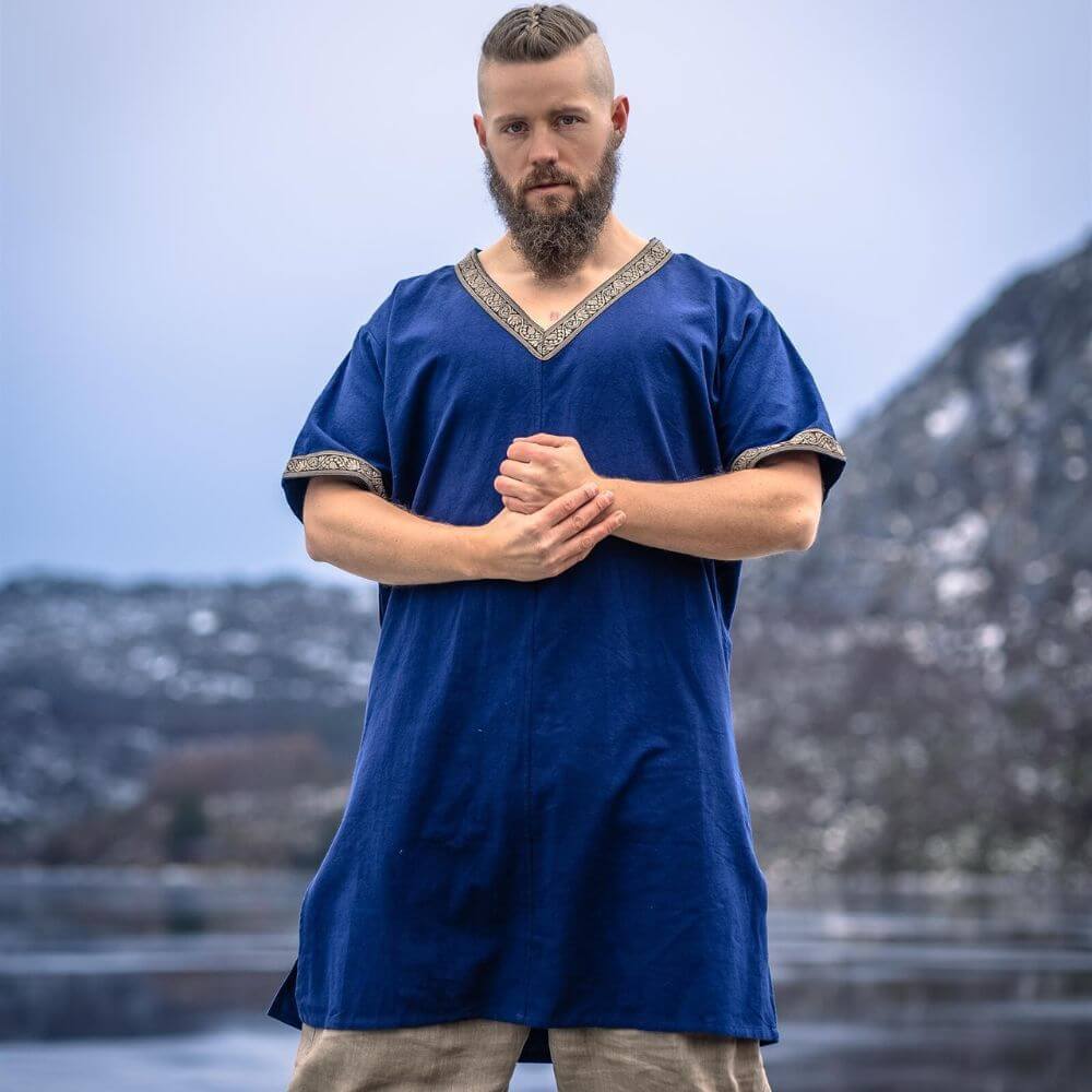 Blue Viking Tunic - Hip Length - Image 2