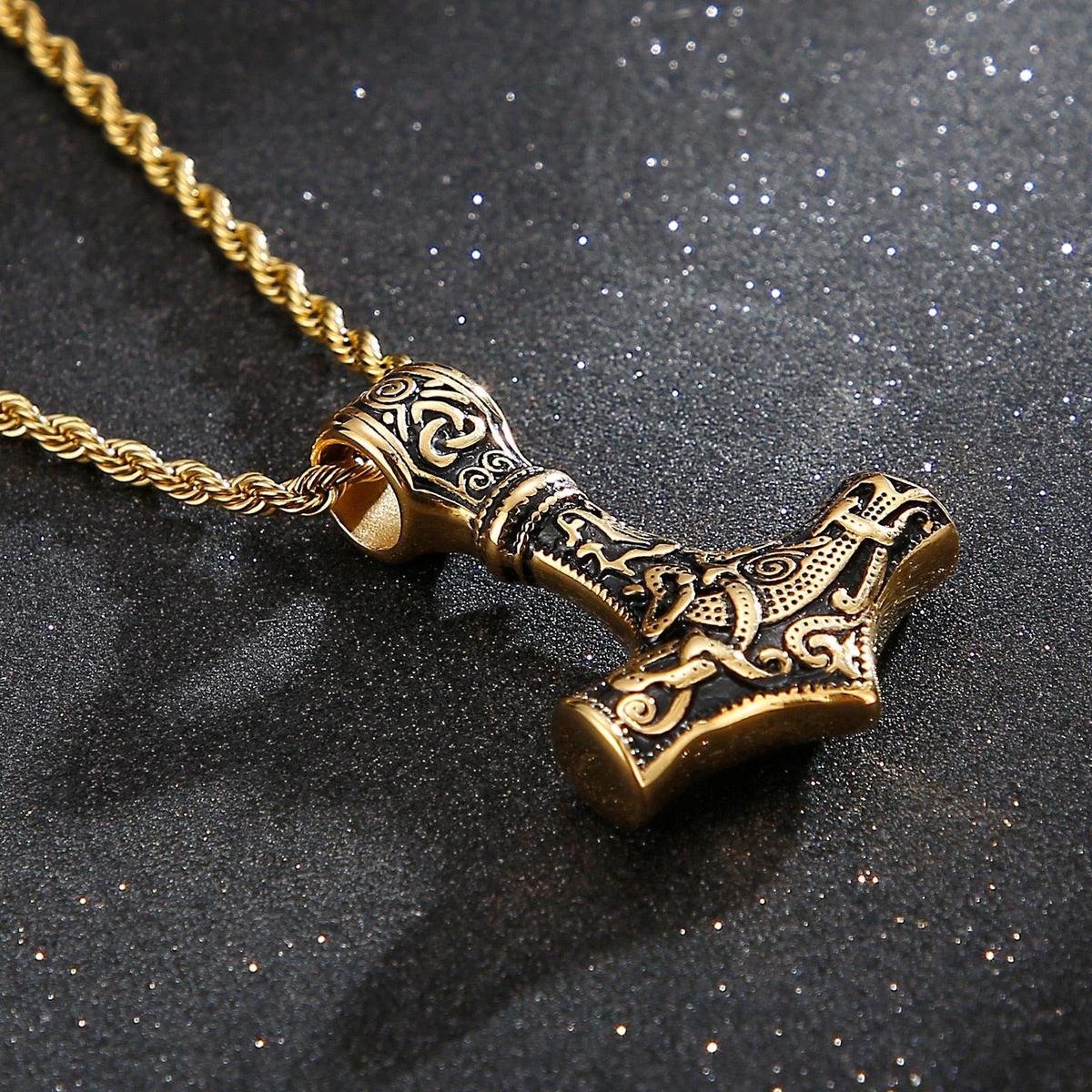 Viking Thor's Hammer Necklace - Image 9