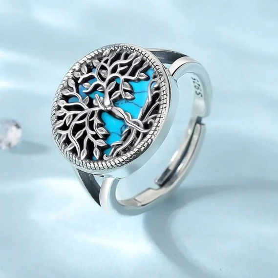 Sterling Silver Tree of Life Ring - Image 2