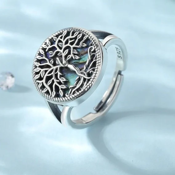 Sterling Silver Tree of Life Ring - Image 3