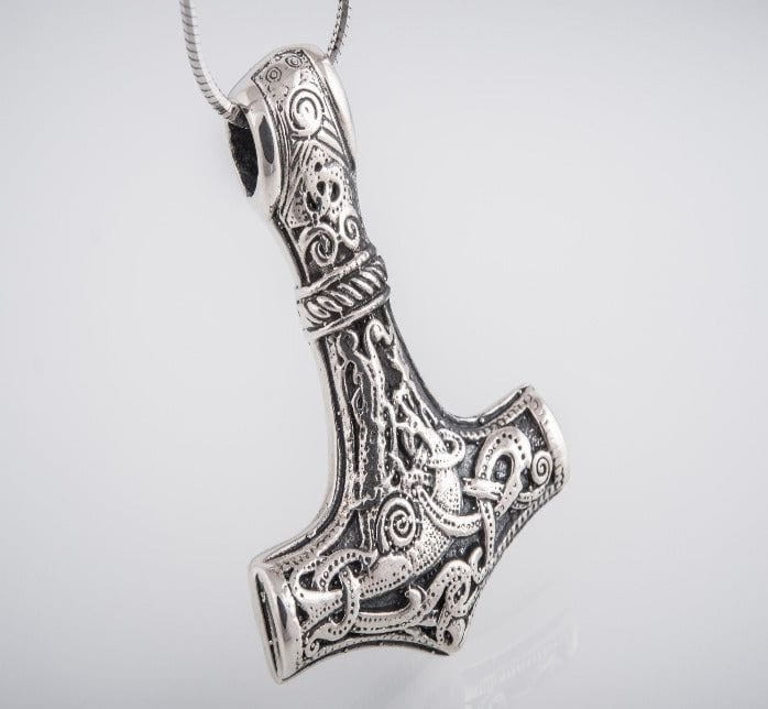 Thor's Hammer Sterling Silver Pendant | Mammen Village Mjolnir - Image 5