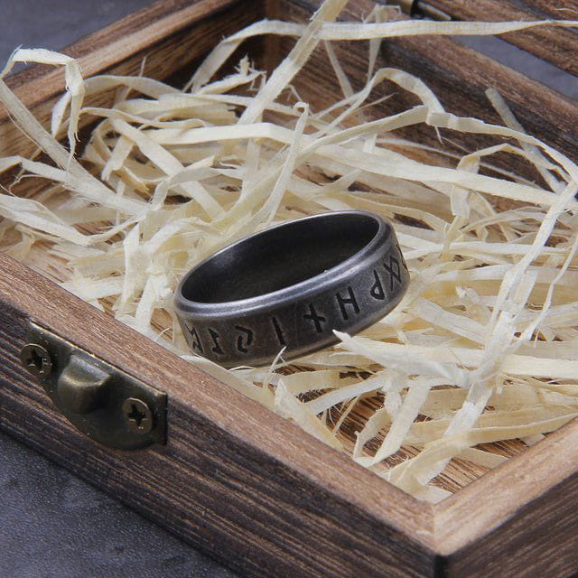 Viking Amulet Rune Words Ring - Image 3
