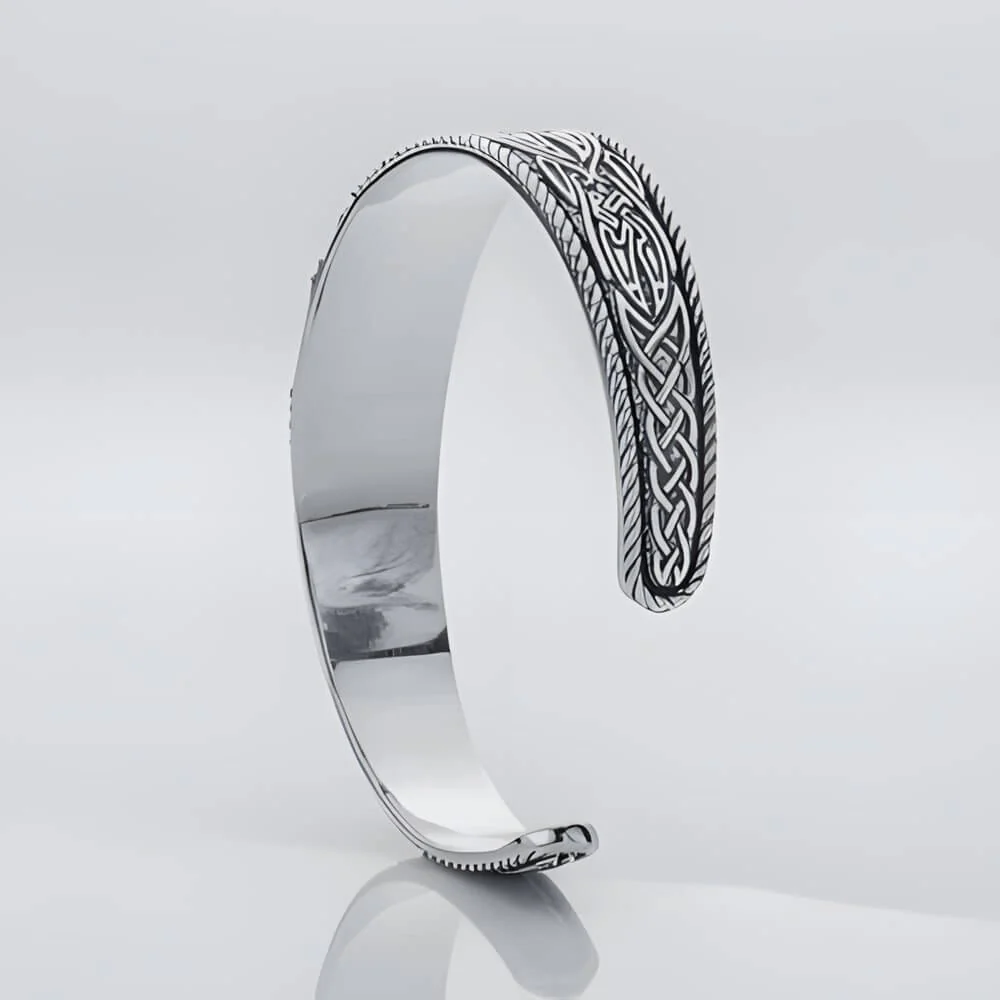 Viking Helm of Awe – Silver Cuff Bracelet - Image 2