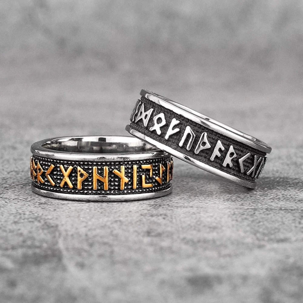Viking Norse Futhark Ring - Image 3