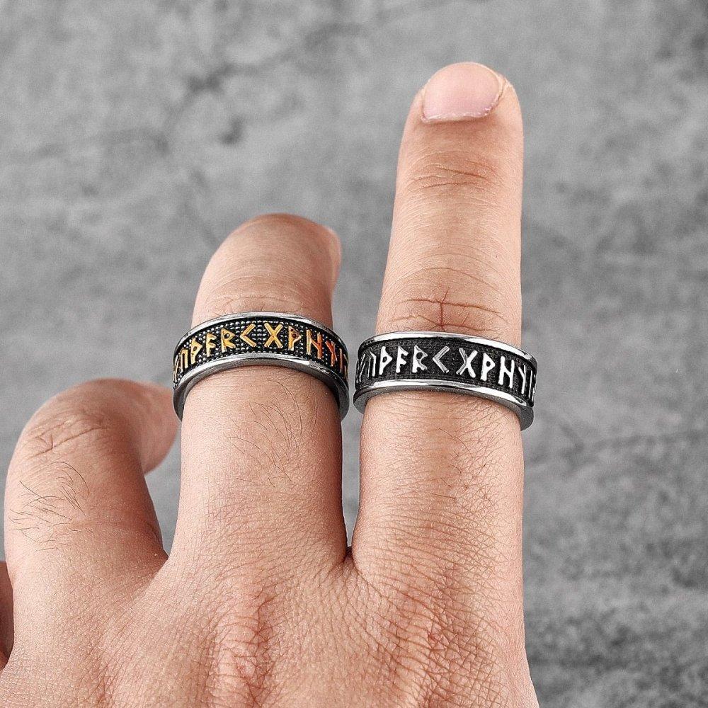Viking Norse Futhark Ring - Image 5