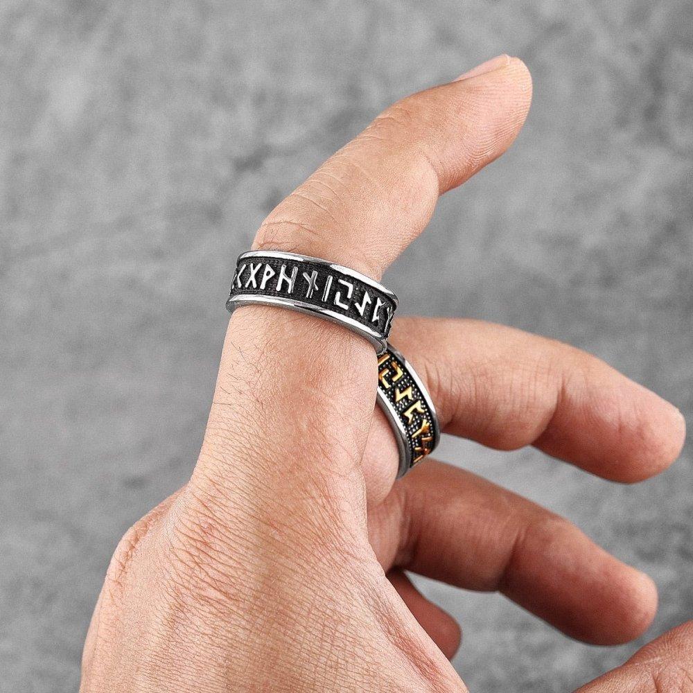 Viking Norse Futhark Ring - Image 6