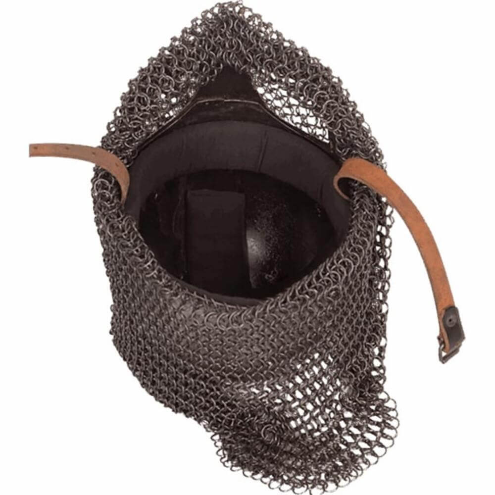 Viking Raider Spangenhelm with Full Chainmail Aventail - Image 3