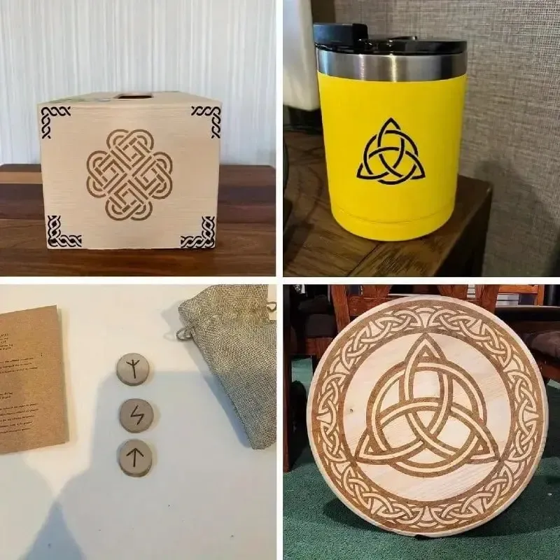 Viking Rune Stencils | Norse Symbol & Celtic Border Templates - Image 2