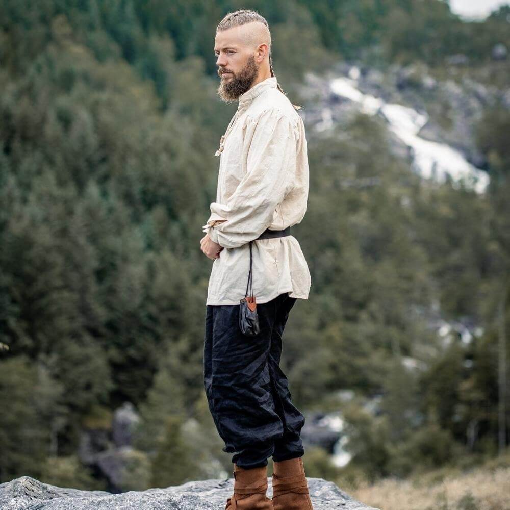 Viking Shirt | Lace-up | Natural White - Image 5