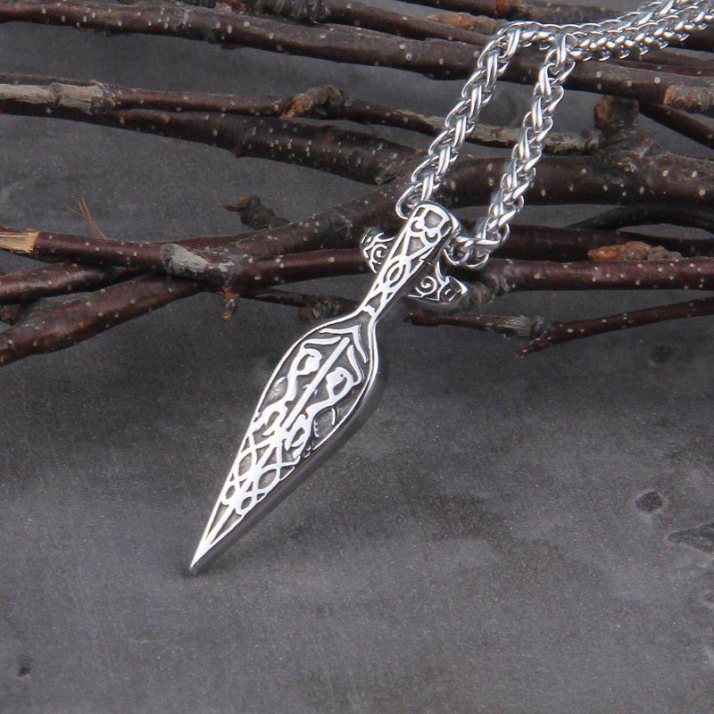 Gungnir Viking Spearhead Knotwork Necklace - Image 2